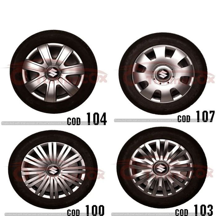 capace roti suzuki r13  la set de 4 buc ,capace janata aliaj