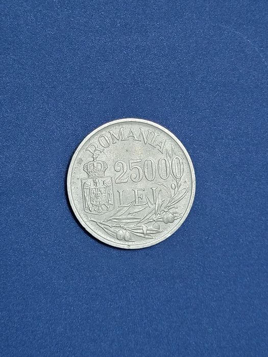Vand moneda romanesca 25000 lei 1946