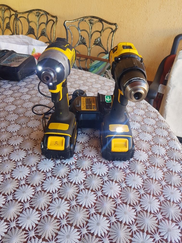 set filetante dewalt model brushless