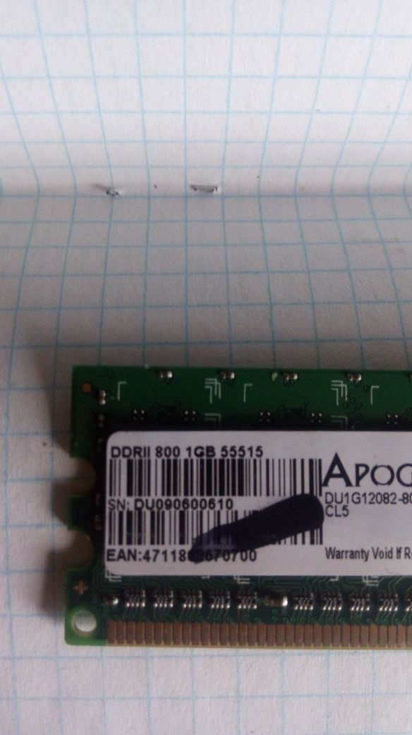Память ОЗУ 6 штук для компьютера DDR 2 DDR2 1 GB 1GB 1ГБ 667=800 mhz