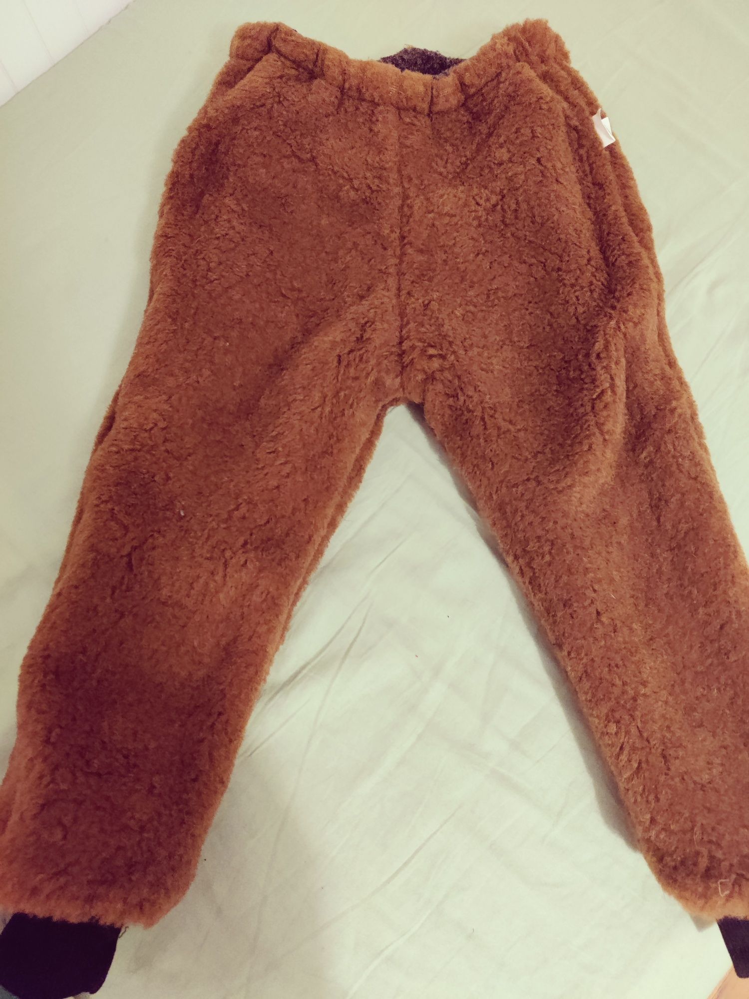 Pantaloni lana dublată reversibili Inimioara 3-5 ani NOI