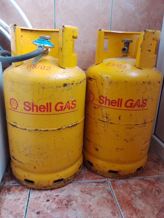 Set 2 Butelii de Aragaz, Gaz GPL, Butelie cu Guler Capacitate 26 litri