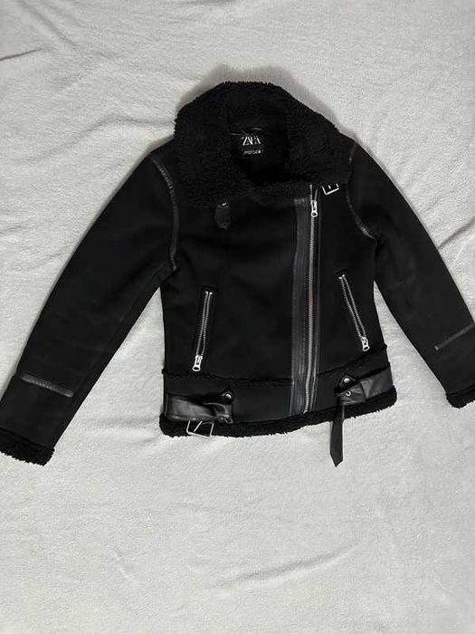 Scurtă Zara/ Cojocel blana artificiala (Mărime S)