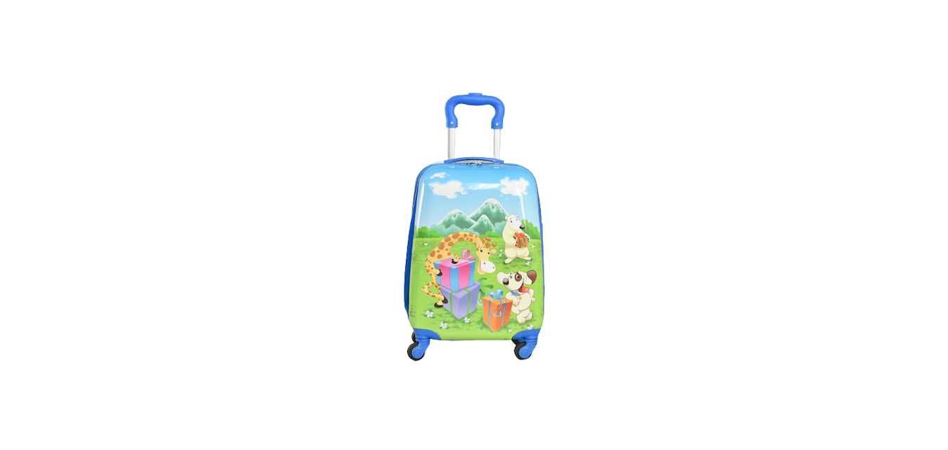 Детски куфар от поликарбон с различни детски картинки 31800