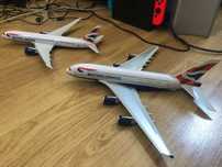 Doua Machete Avion AIRBUS A380 -  Boeing 787-9  BRITISH AIRWAYS