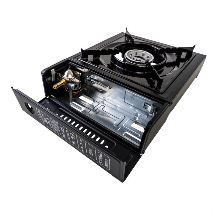 Aragaz portabil camping Happy Home /dubla alimentare butelie spray/gaz