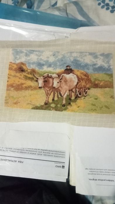 Vând aceste goblenuri lucrate manual