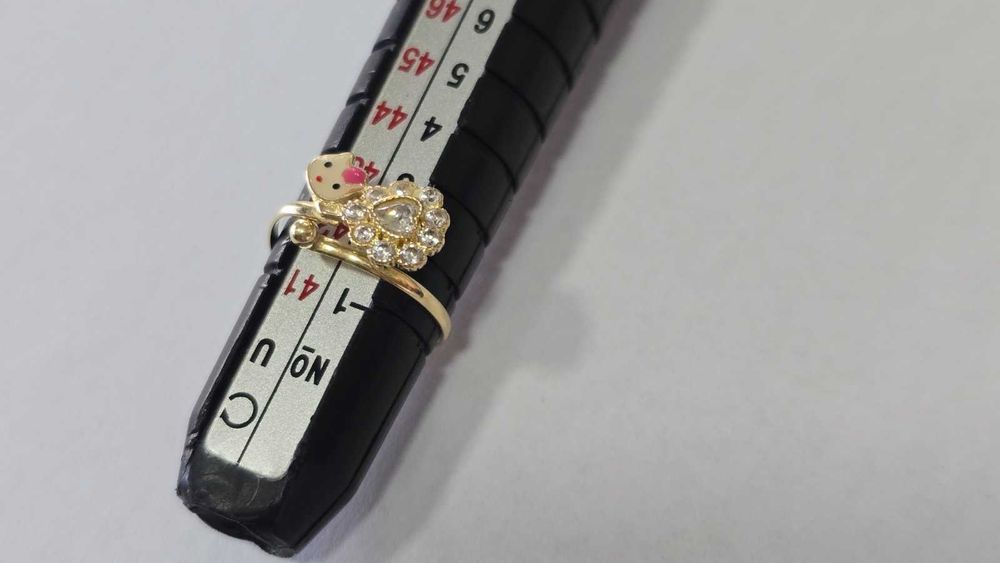 Златен детски пръстен 14к проба 585