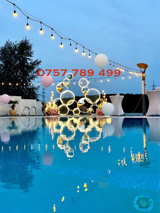 Aranjament nunta / panou floral / foto corner/ cabina foto / video 360