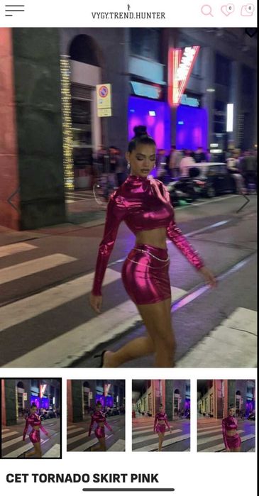 Розов парти комплект от две части