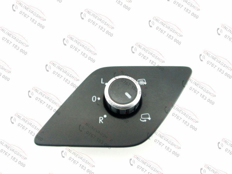 Buton oglinda cu reglaj si pliere electrica Crom pt VW Jetta