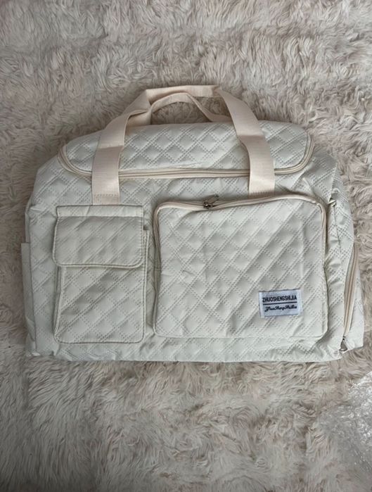 Geanta de voiaj crem