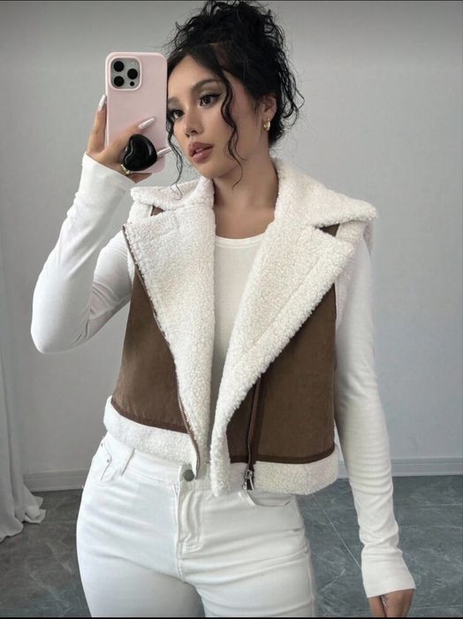 Дамско пухено елече