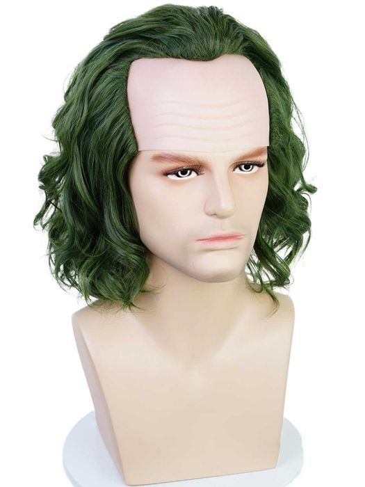 Тъмно зелена аниме перука Жокера Joker