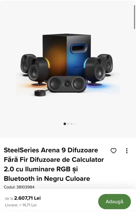 Boxe Steelseries Arena 9