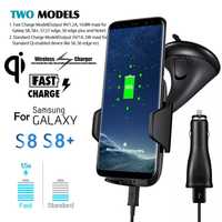 Incarcator wireless FAST CHARGE suport auto Samsung S8 S9 S10 + iPhone