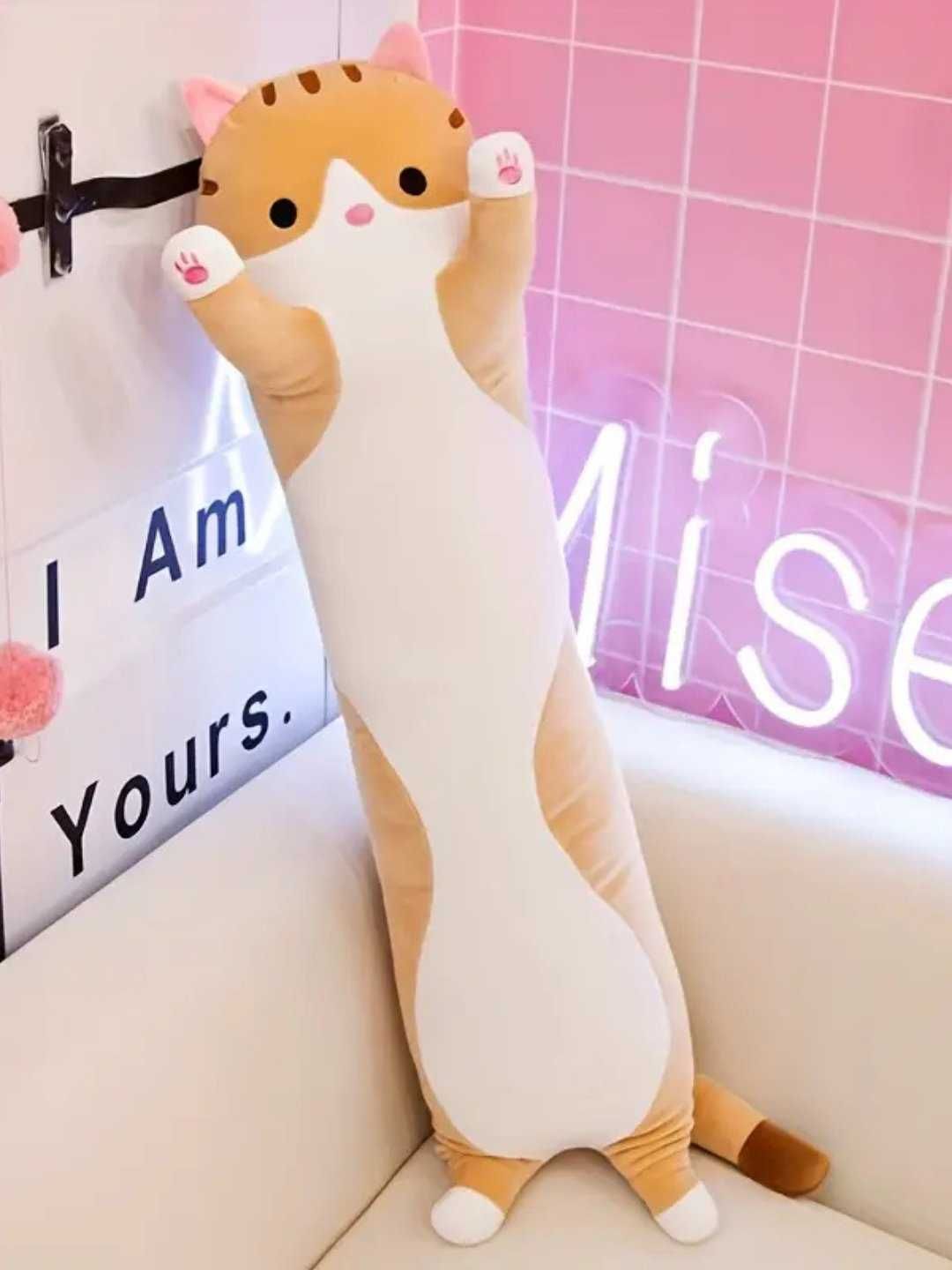 Мягкая Игрушка Кот Батон, Подушка Кот батон, плюшевый