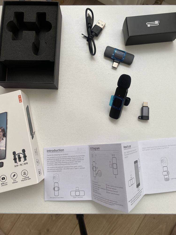Новый Беспроводной микрофон. Петличка. Wireless microphone.