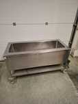 Chiuveta / cada din inox restaurant sau altele 1,50x0,70 m cu roti