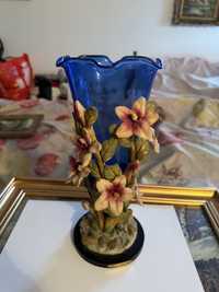 Vaza sticla albastra