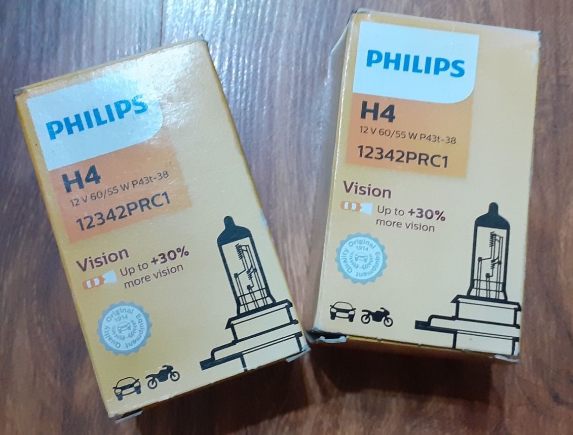 Lampochka original H4 12 v 60/55 W P43t-38 "PHILIPS"