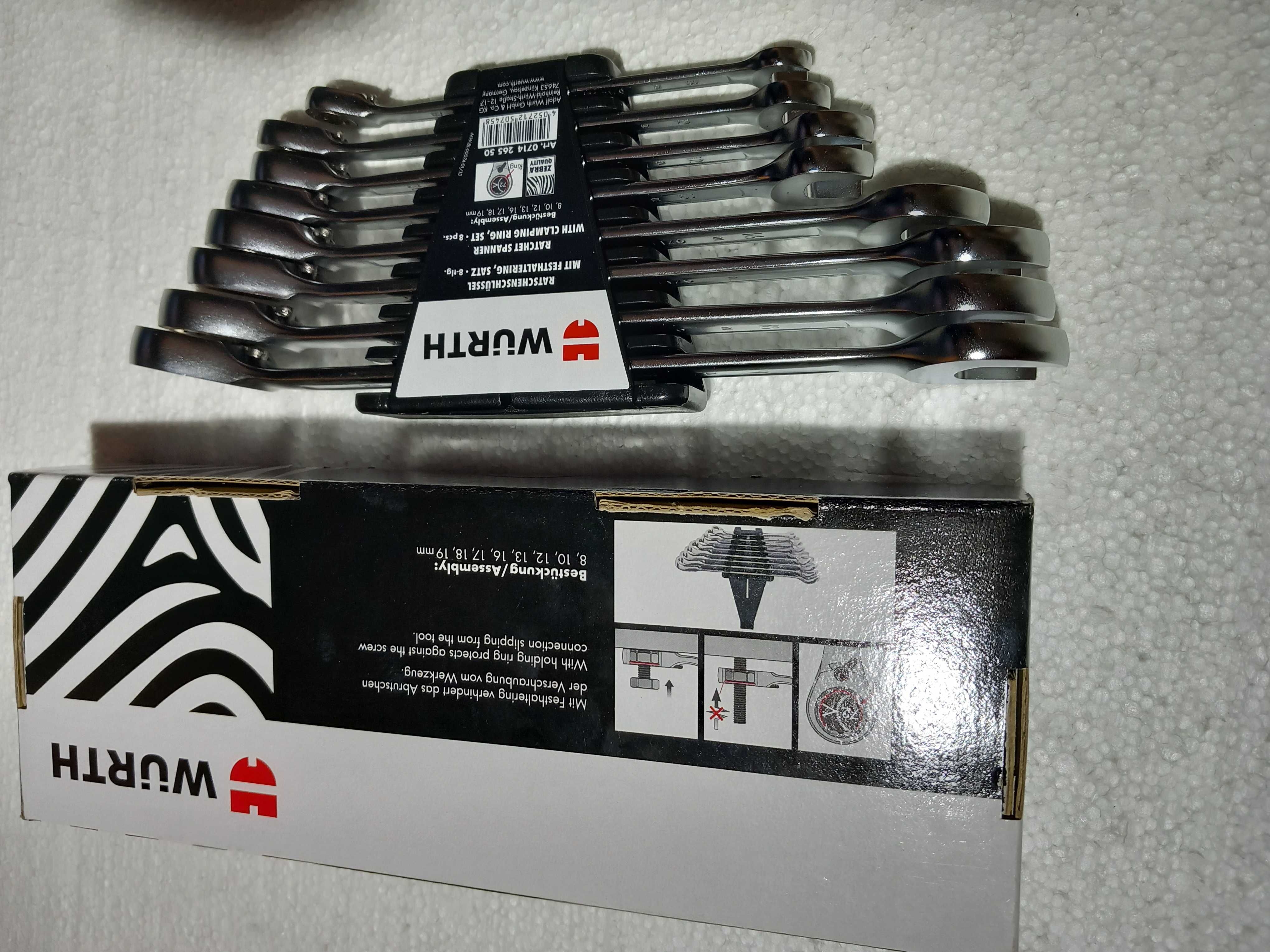 Set chei combinate clichetate la un capat WÜRTH ZEBRA
