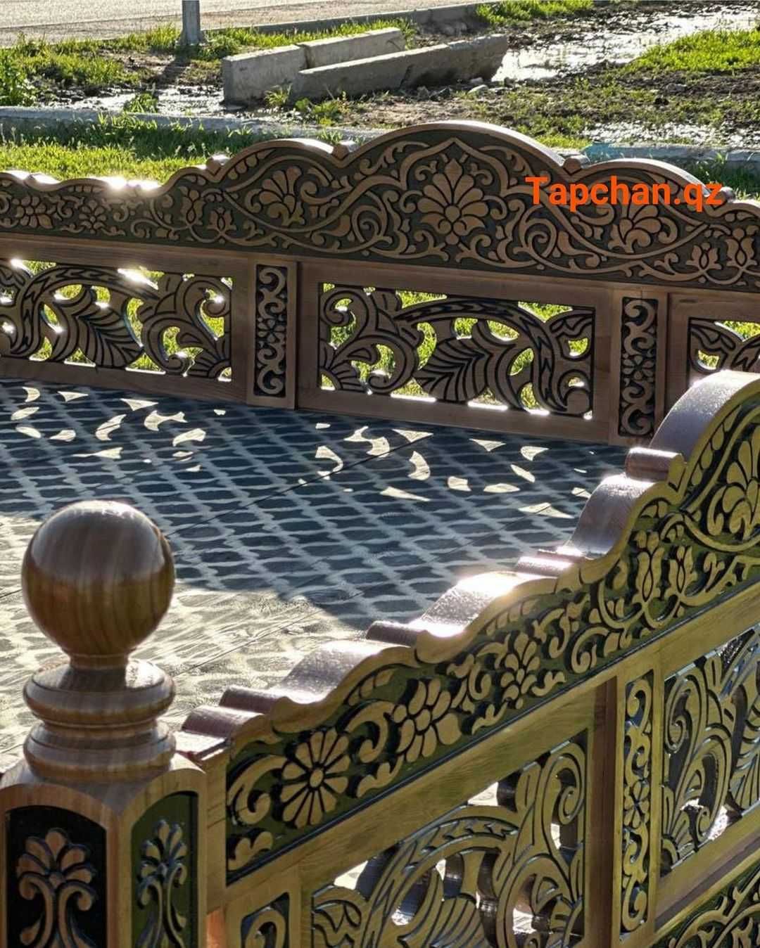 Качественно Тапчан из дерева тапшана для дачи Топчан с крышей 25Е