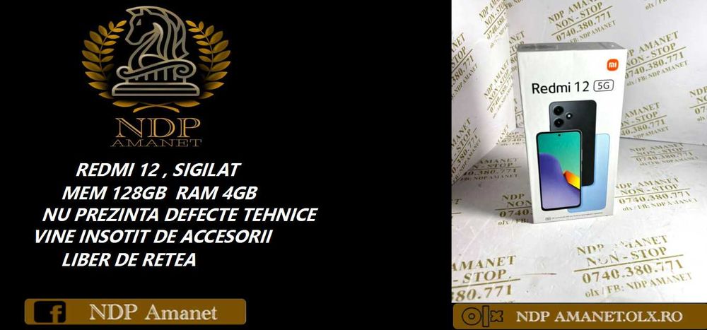 NDP Amanet Calea Mosilor  REDMI 12 /  SIGILAT (42129)