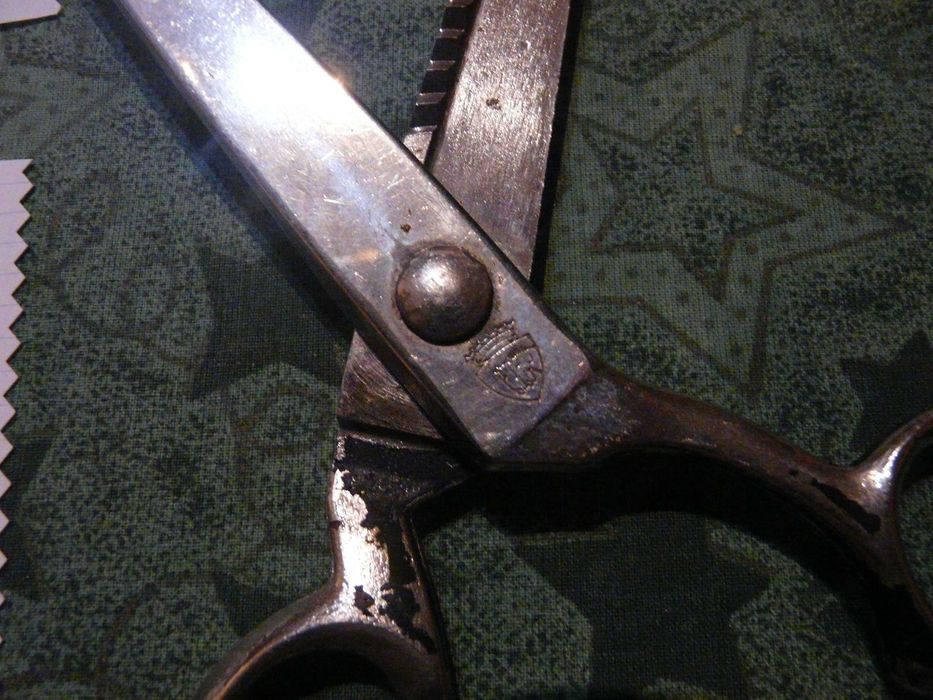 Solingen "Zwei Pferde" проф. немска зиг-заг ножица , кована, 1930-40 г