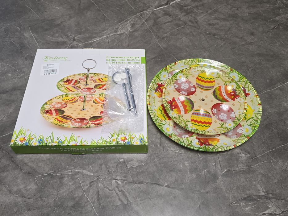 Стъклена чиния за яйца, Великденска