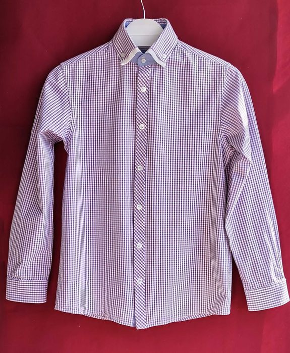 Cămașă băieți NEXT mărimea 158 13 ani maneca lunga carouri impecabila