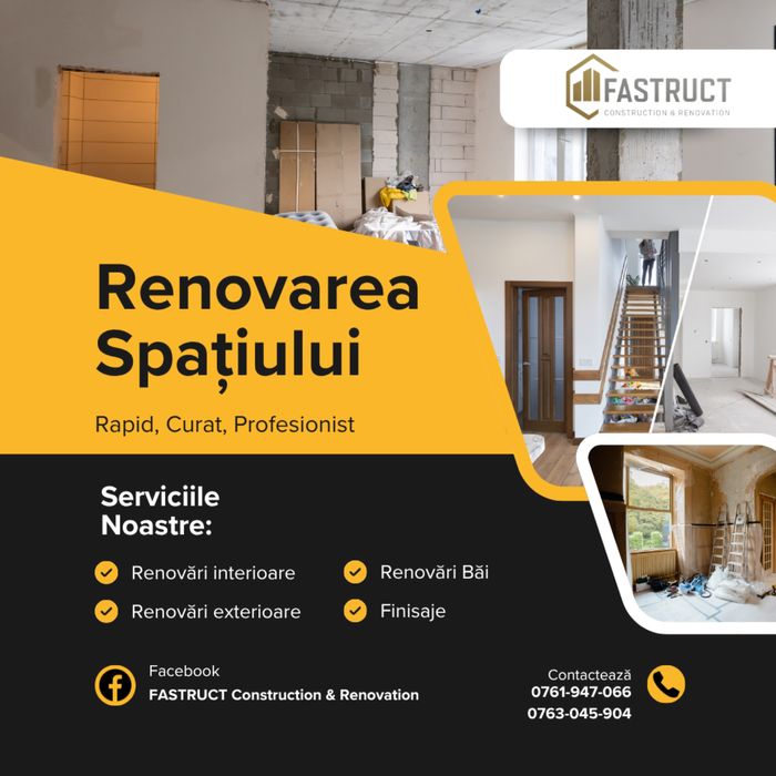 Servicii de renovari interioare / exterioare - FASTRUCT