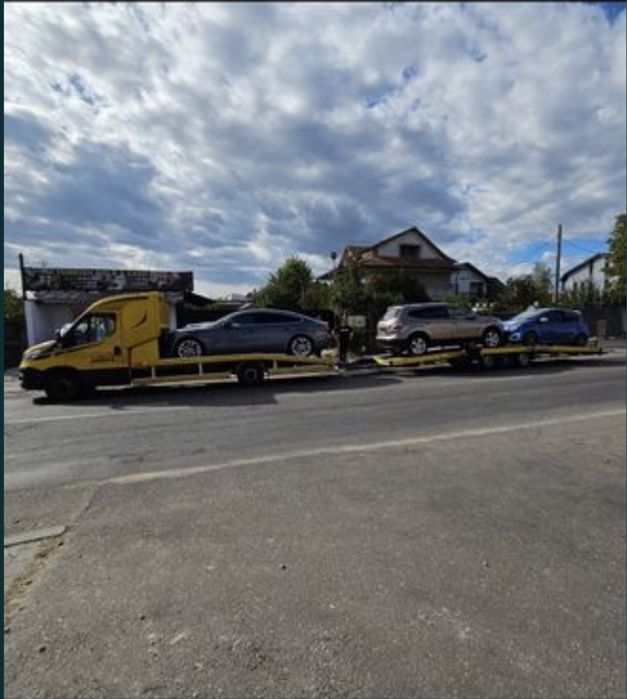 Transport auto platforma ROMANIA GERMANIA BE NL FR ES RO mobila bagaje