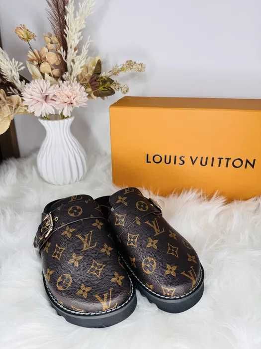 Papuci Louis Vuitton-piele naturala 100% premium prezentare completa