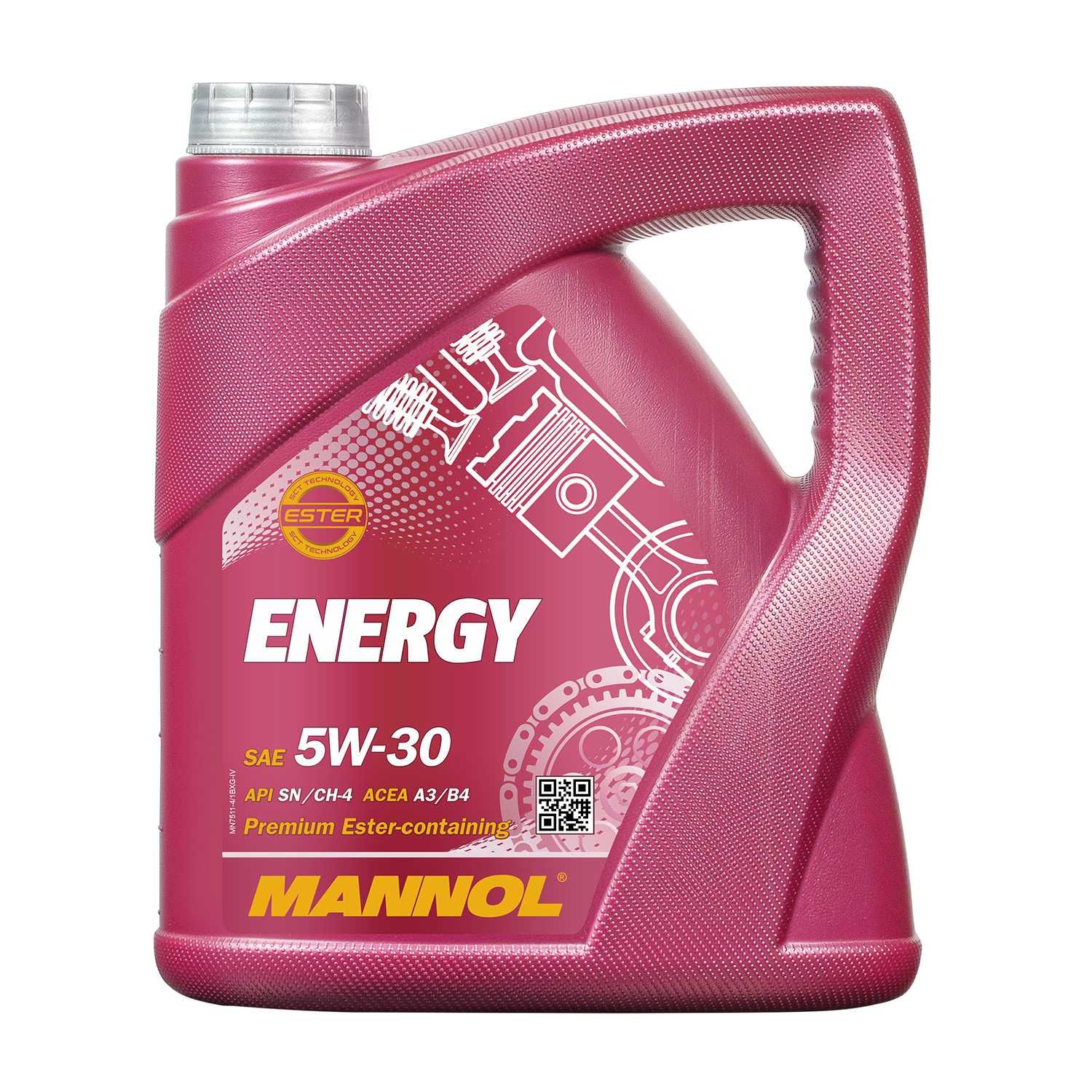 Моторно масло MANNOL 5W30 Energy 4 Литра