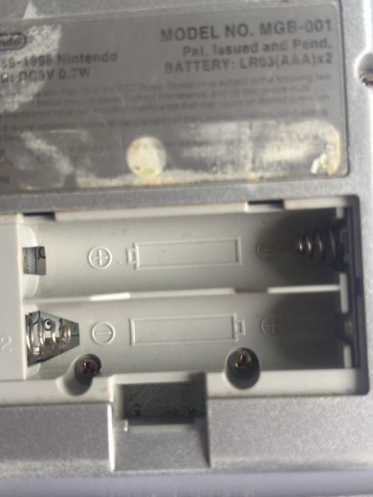 Joc Nintendo gameboy pocket silver