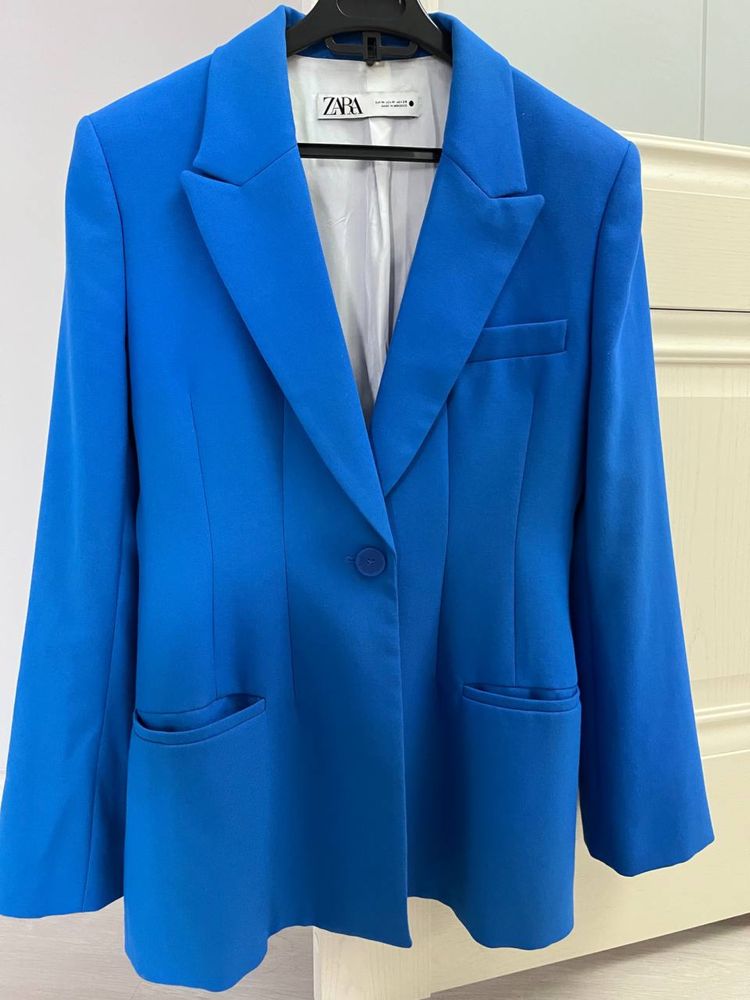 Синий Пиджак Zara размер S