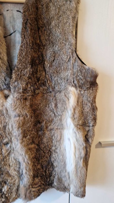 Двулицево елече от естествена кожа/косъм