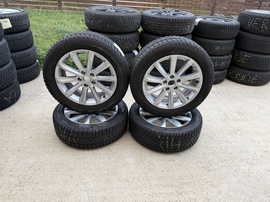Jante aliaj 17” originale VW Passat + cauciucuri iarnă 215/55 R17