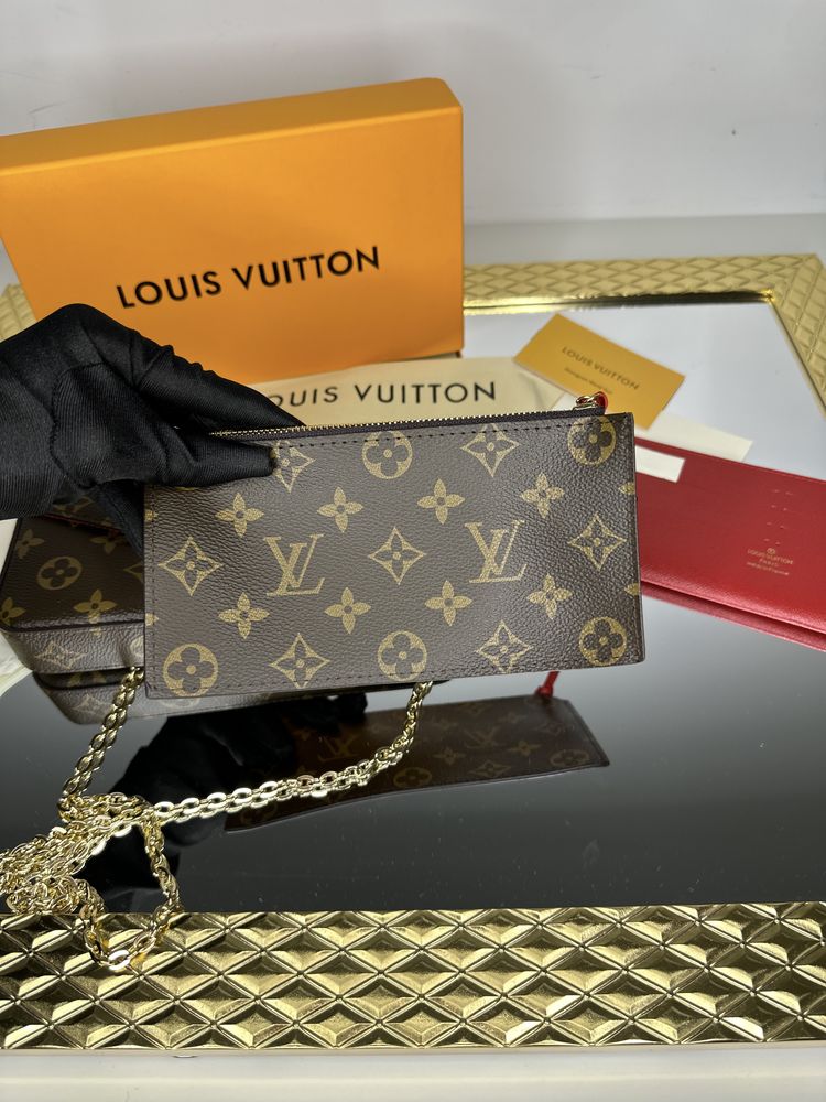 Geanta Louis Vuitton model FELICIE piele canvas 100% cutie cadou