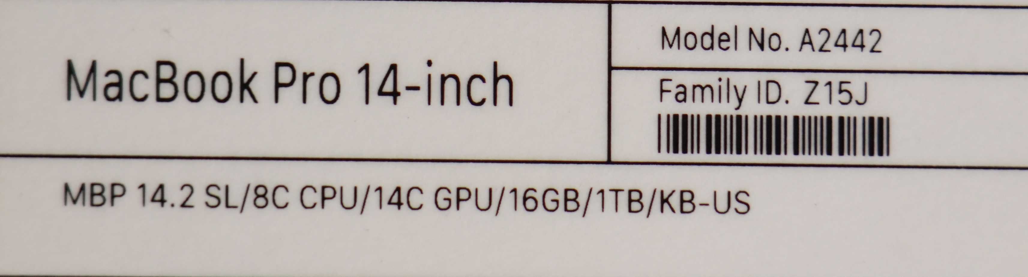 14" MacBook Pro M1 Pro 16GB RAM,1TB SSD SROCHNI sotiladi