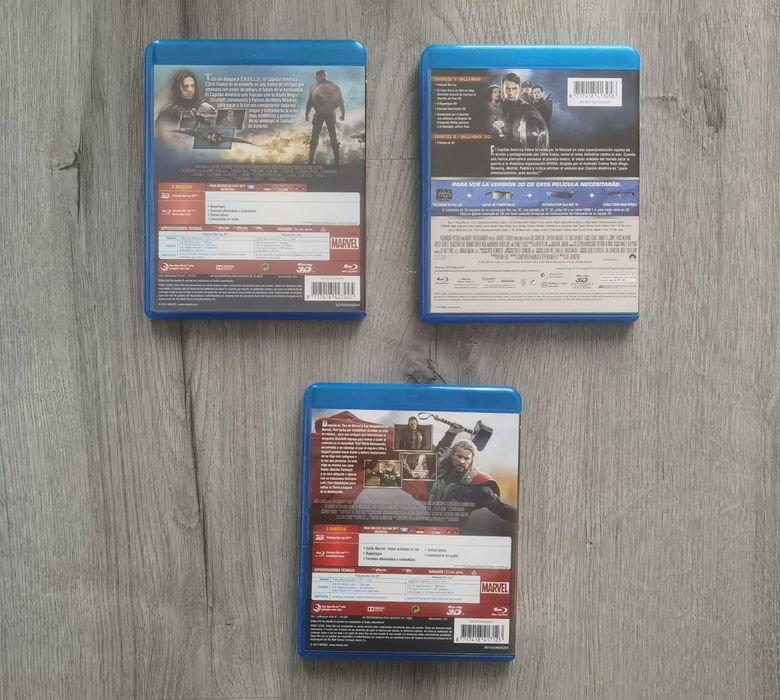 Filme bluray Captain America 3D Thor 3D  blu-ray blu ray 3d