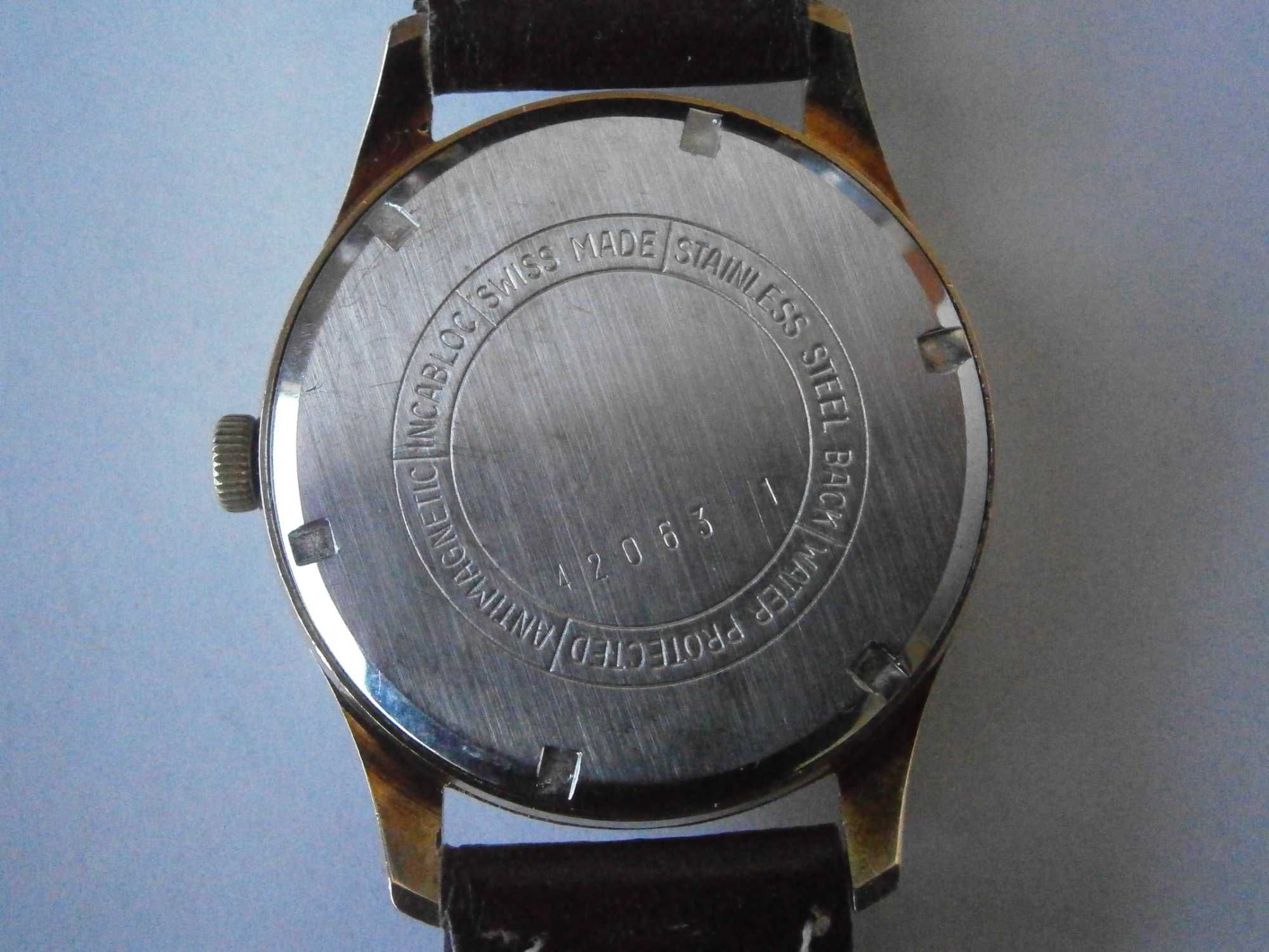 H. GERVIN, hand winding, cal. FHF 81-2 /date/, 17 jewels, swiss made