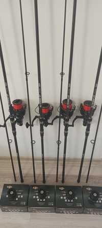 SET 4 Lansete ULTEGRA XT CARP 3.6m,2 bucati + 4 Mulinete AVIATOR DP70