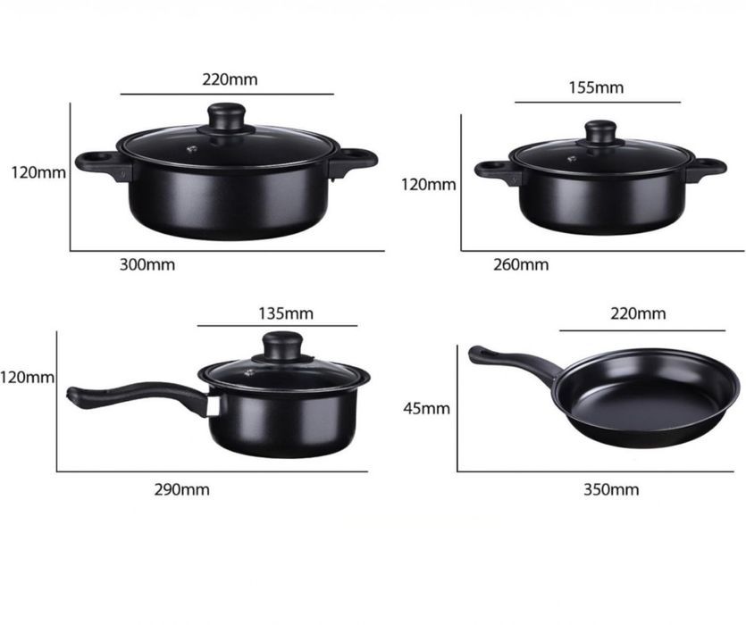 Комплект съдове за готвене от 13 части