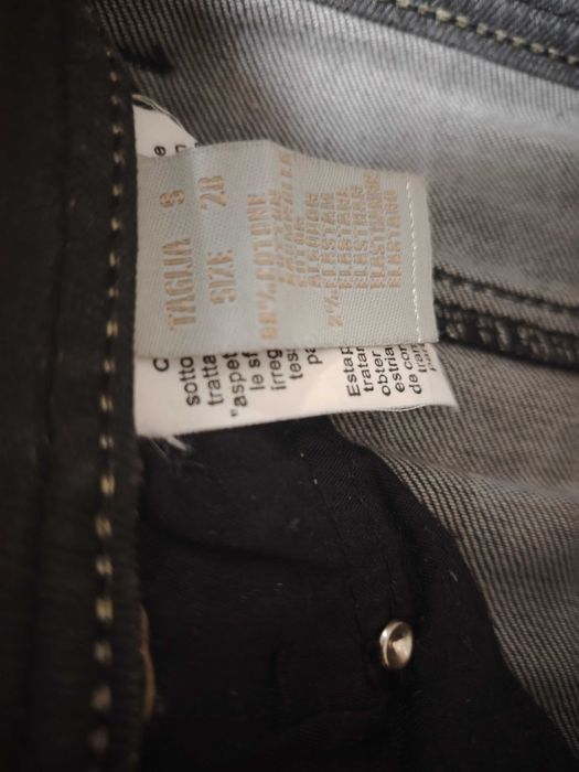 Дамска пола комбинирана с кожа като нова