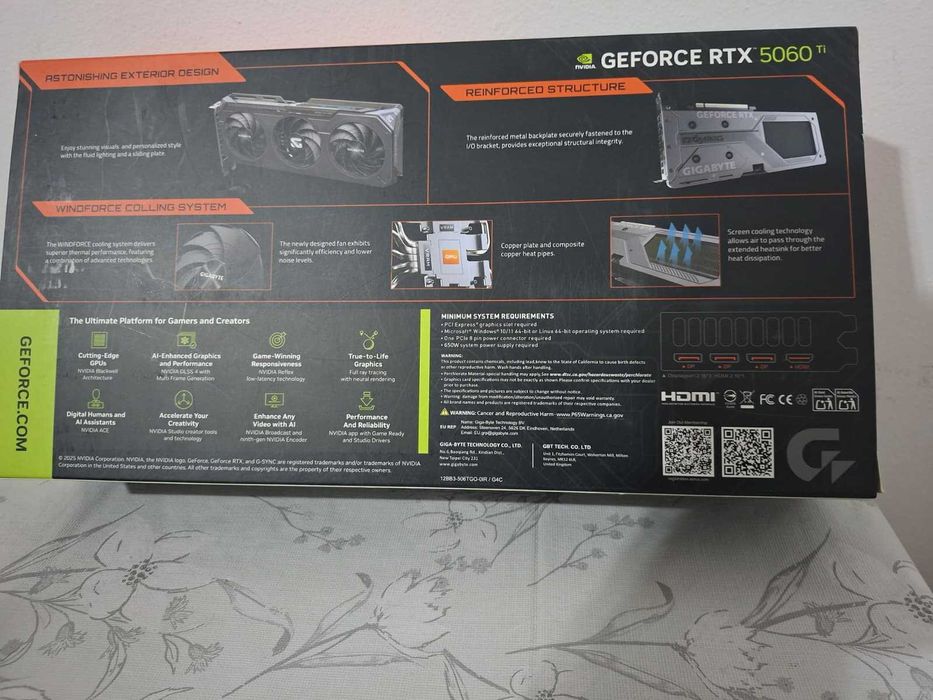 super placa rtx 5060ti de 16gb gaming oc noua nefolosita