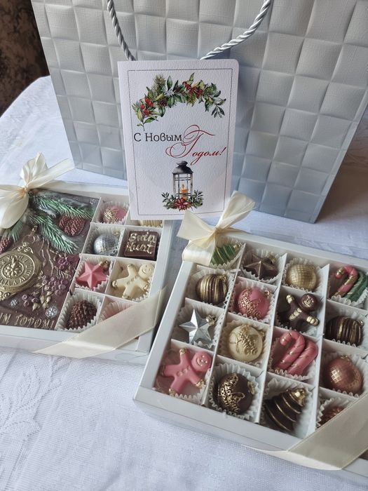 Корпоративные подарки на новый год из бельгийского  шоколада