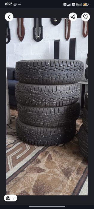 Продам шипованную резину