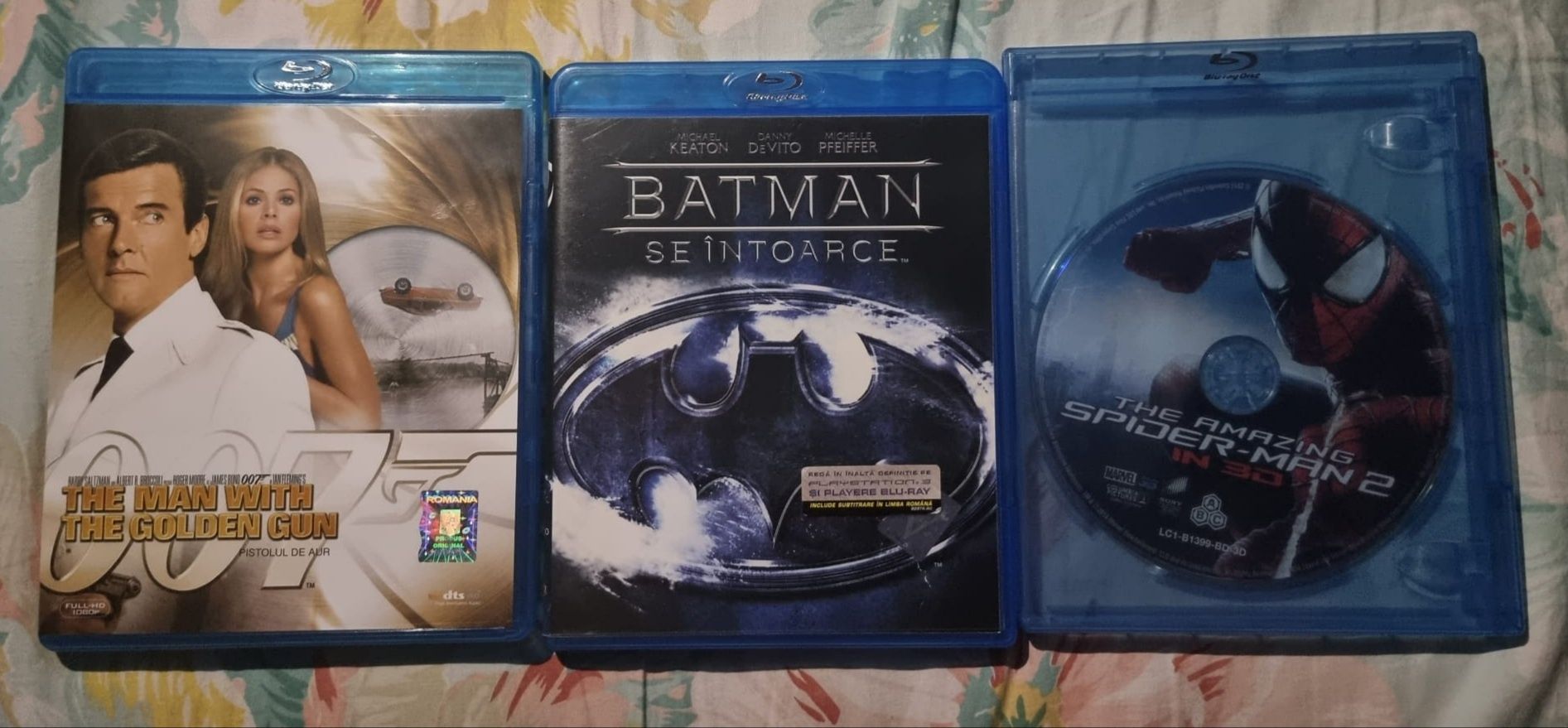 Filme BluRay Spiderman, Batman, James Bond